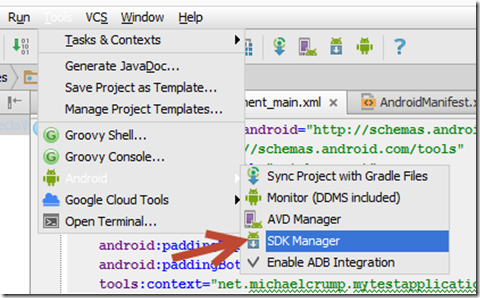 This will open the following dialog prompt and from here you will need to scroll down to the very bottom and look for “Google USB Driver” as shown below.